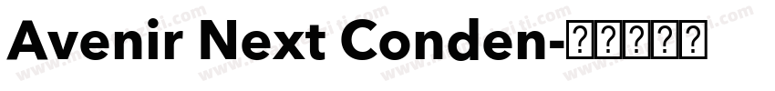 Avenir Next Conden字体转换